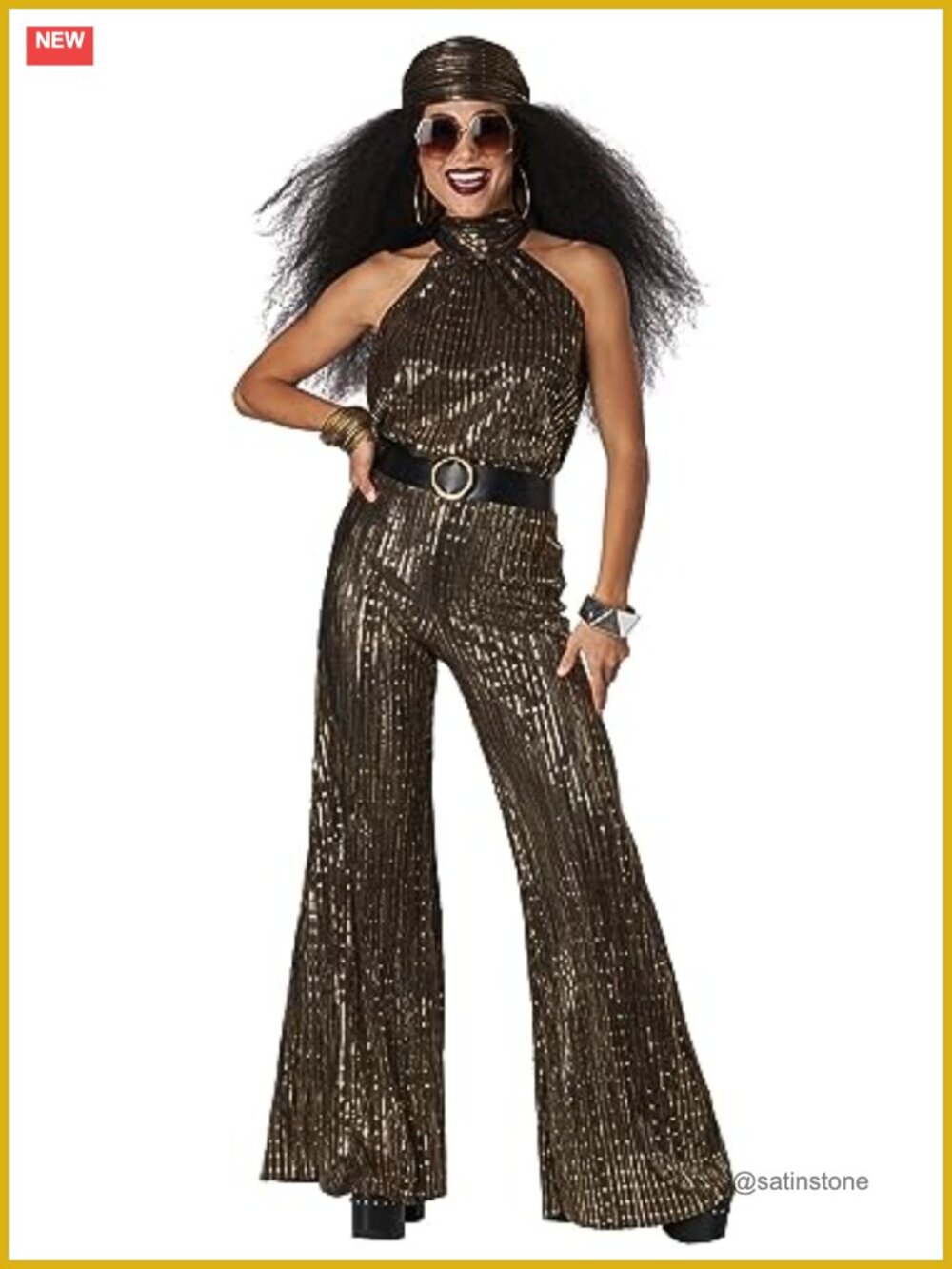 California Costumes Gold Fever Adult Costume Set 4 Pieces Disco